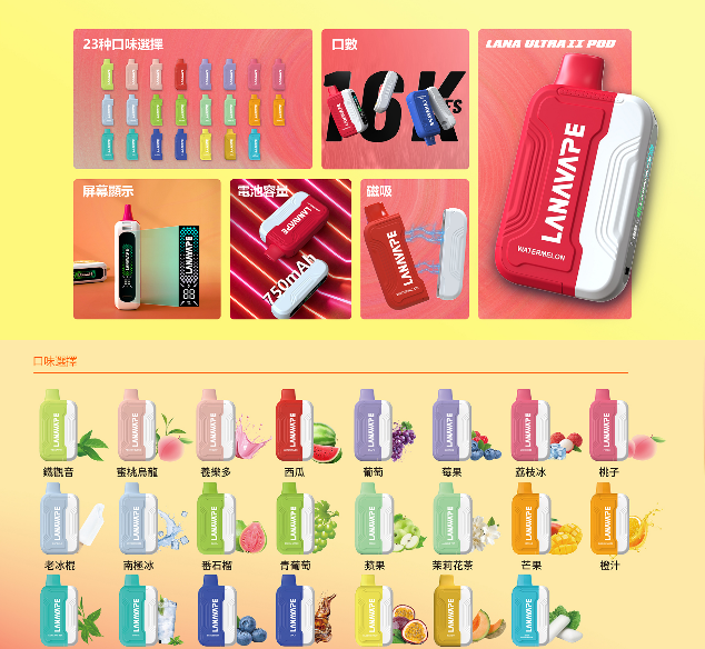 Lana Ultra II 16000 PUFFS| 强势来袭! ⚡不止是电子烟,更是潮流态度! ❤️